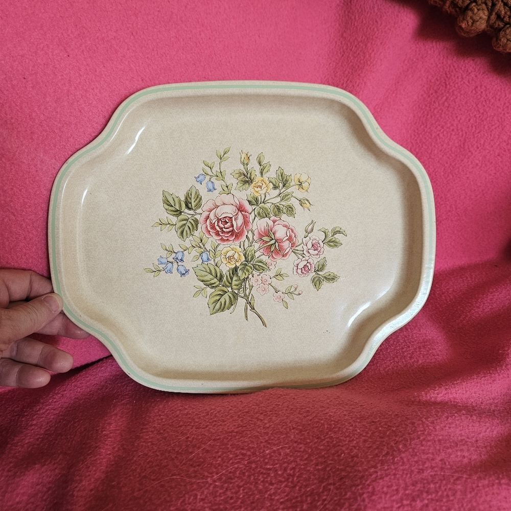 Vintage Avon vanity metal tray 12x 10 made in England, 1982 - Picture 3 of 9